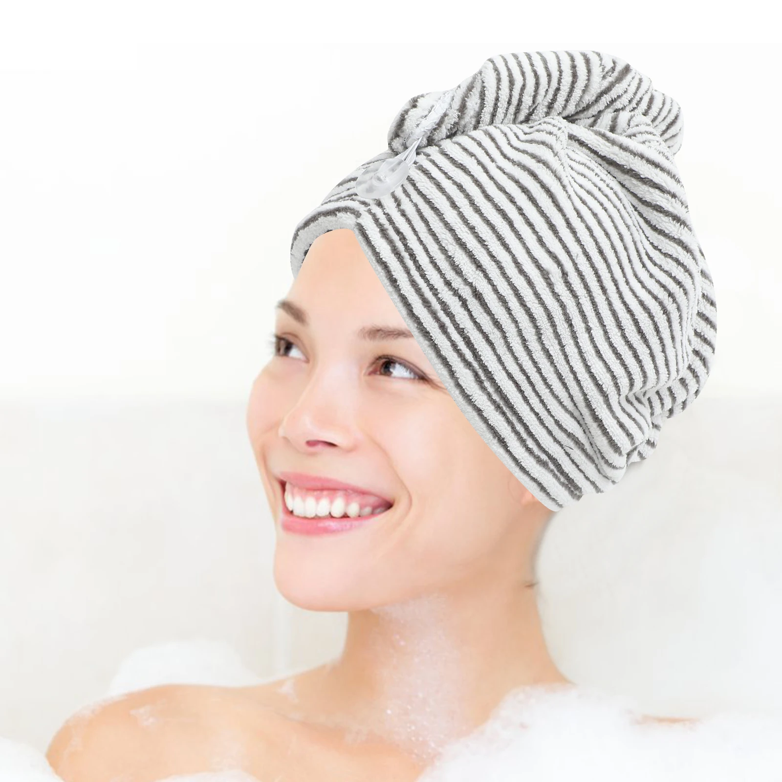

Thick Shower Cap Reusable Hair Towel Turban Large Drying Women Caps Absorbent Quick Dry Bath Spa Salon Gym Yoga Camp Outdoor