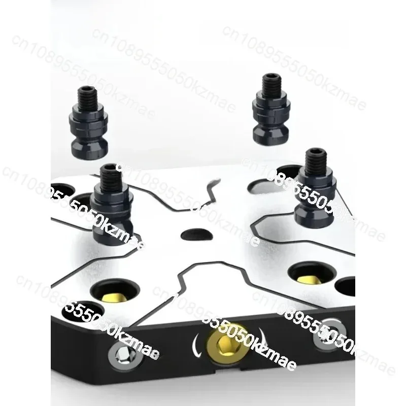 CNC Quick-Change 5 Jaw Self-Centering Vice Compatible with Four-Axis Zero-Point System L-Block