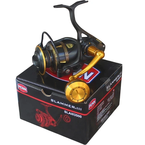 PENN SLAMMER III SLAIII 3500-10500 Spinning Visserij-reel 6 + 1BB Volledig Metalen Body CNC Gear IPX6 Verzegelde Zoutwater Rollen