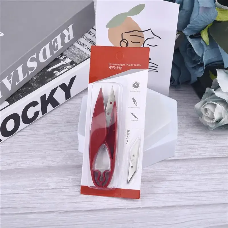New Stainless Steel Yarn Shears Cutting Sewing Scissors Shears Cross Stitch Scissors Embroidery Scissor U Thread Scissors for Fa