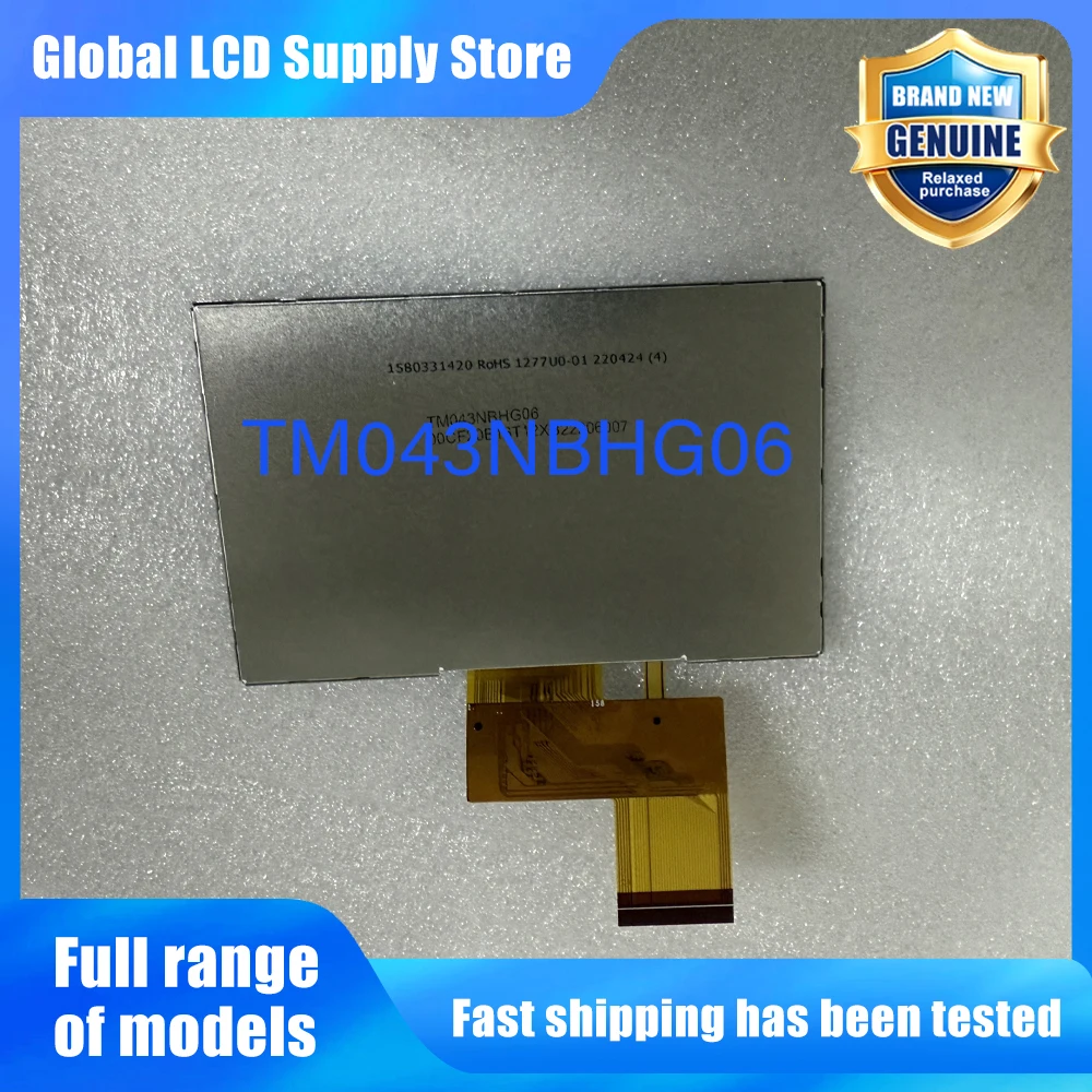 TM043NBHG06 New Original A-Grade 4.3 inch 480x272 LCD Display Screen for Industrial Equipment TM043NBHG06-00