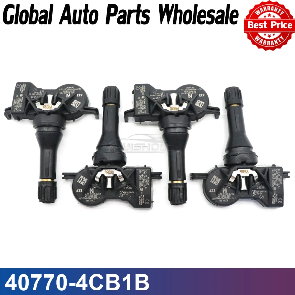 

Датчик TPMS монитора давления в шинах для NISSAN LEAF ROGUE SPORT 2016-2019 433 МГц 40770-4CB1B 40700-4CB0B 407704 CB1B