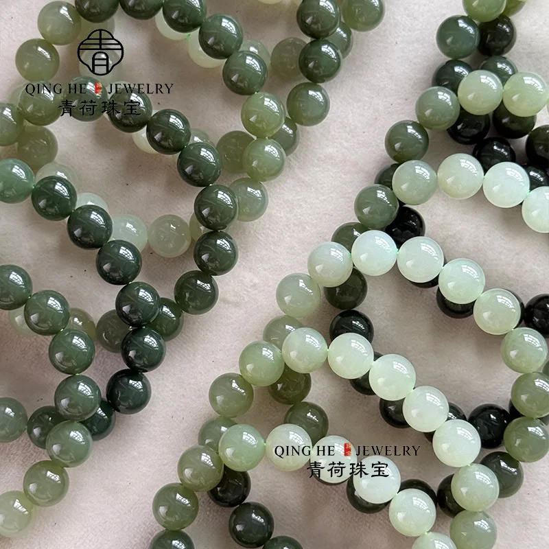 Gradient Multi-Gemstone , Bracelet With Colors, Hetian Jade Jewelry