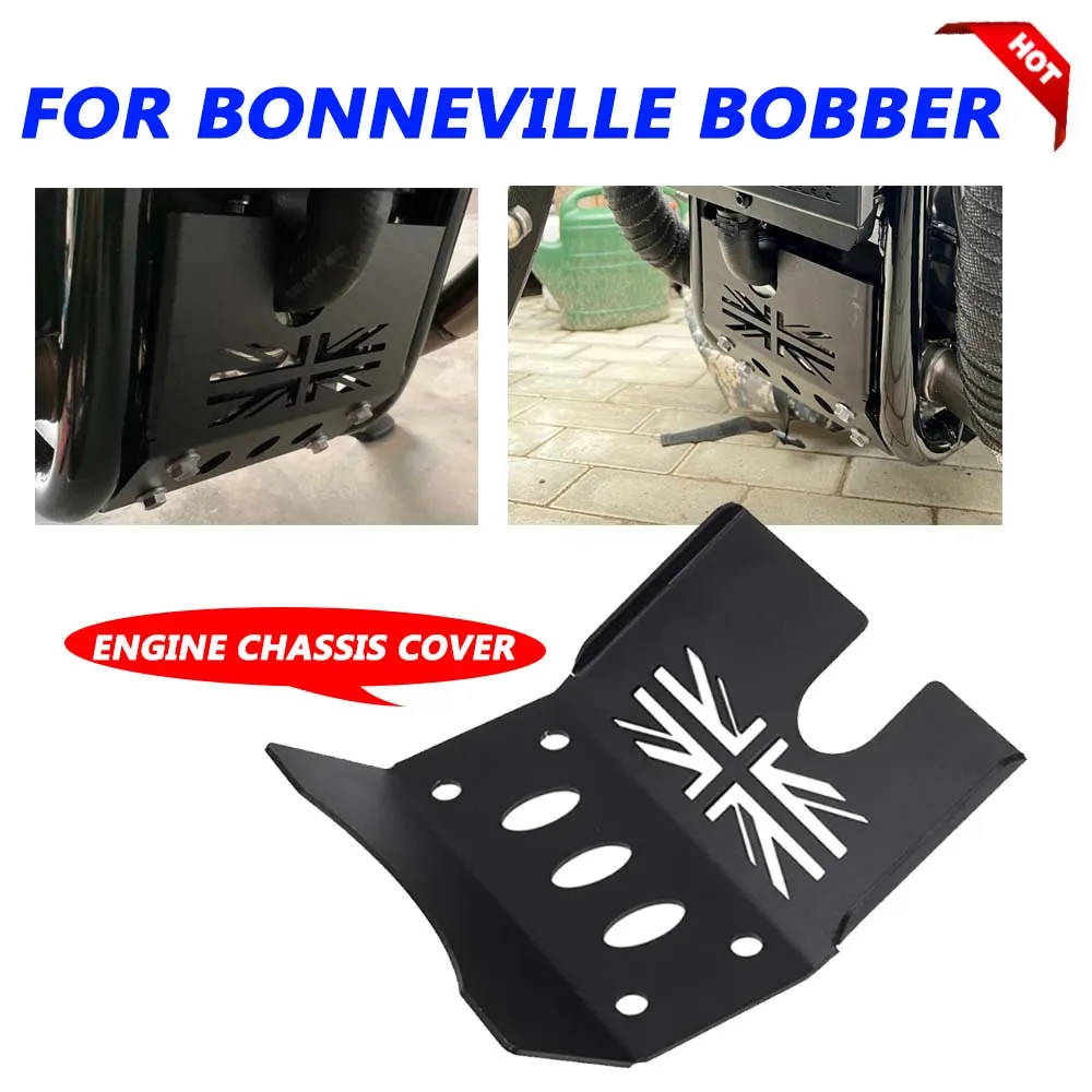 For TRIUMPH Bonneville Bobber Motorcycle Accessories Engin Protection Cover Chassis Under Guard Skid Plate Protective