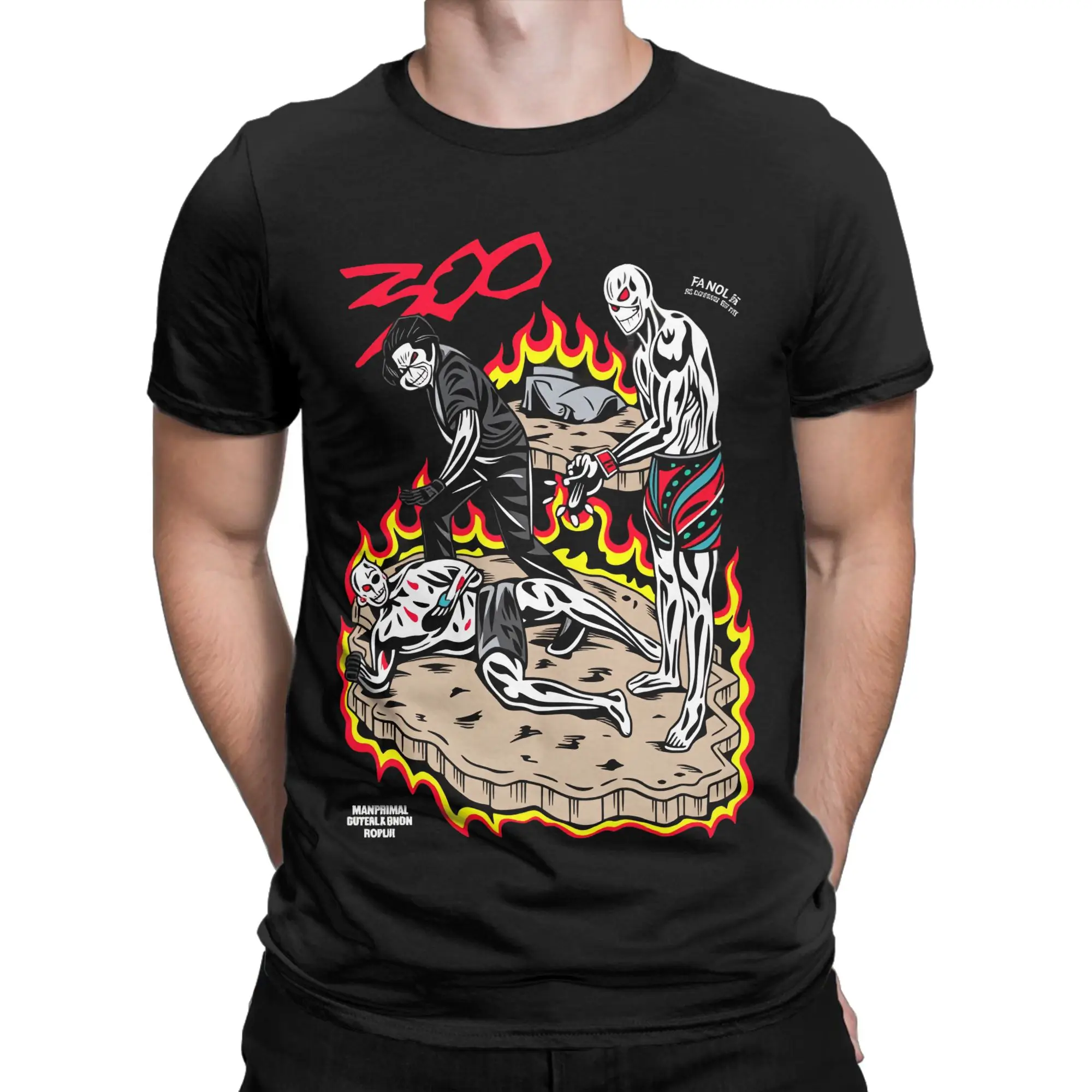 Alex Pereira  100% Cotton T-Shirt For Man Summer  Vintage T Shirts Comfortable Popular Tees Plus Size Print Clothing