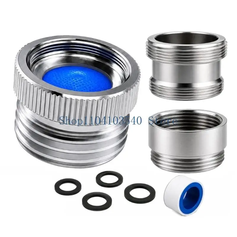 02DC Garden Hose Faucet Adapter With Multiple Size Connection For Sink Faucets To Standard 3/4Inch GHT Thread