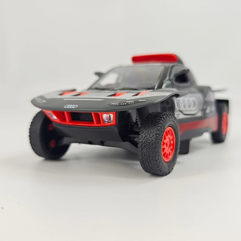 rastar 1: 32 simulation Audi RS Q e-tron alloy car model with doors that can be opened, sound and light return force rally car view 2