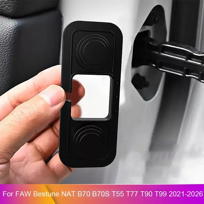 

4 PCS Car Door Limiter Pad Lock Shock Damper For FAW Bestune NAT B70 B70S T55 T77 T90 T99 JOYEE 03 07 Pony Door Check Arm Cover