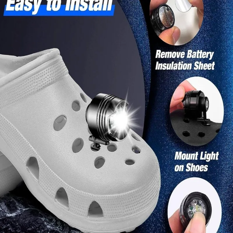 

2 шт./компл. светодиодные светящиеся подвески для обуви, фары «сделай сам», фонарик, украшения для обуви, аксессуары, украшения, садовая обувь, украшение для сандалий