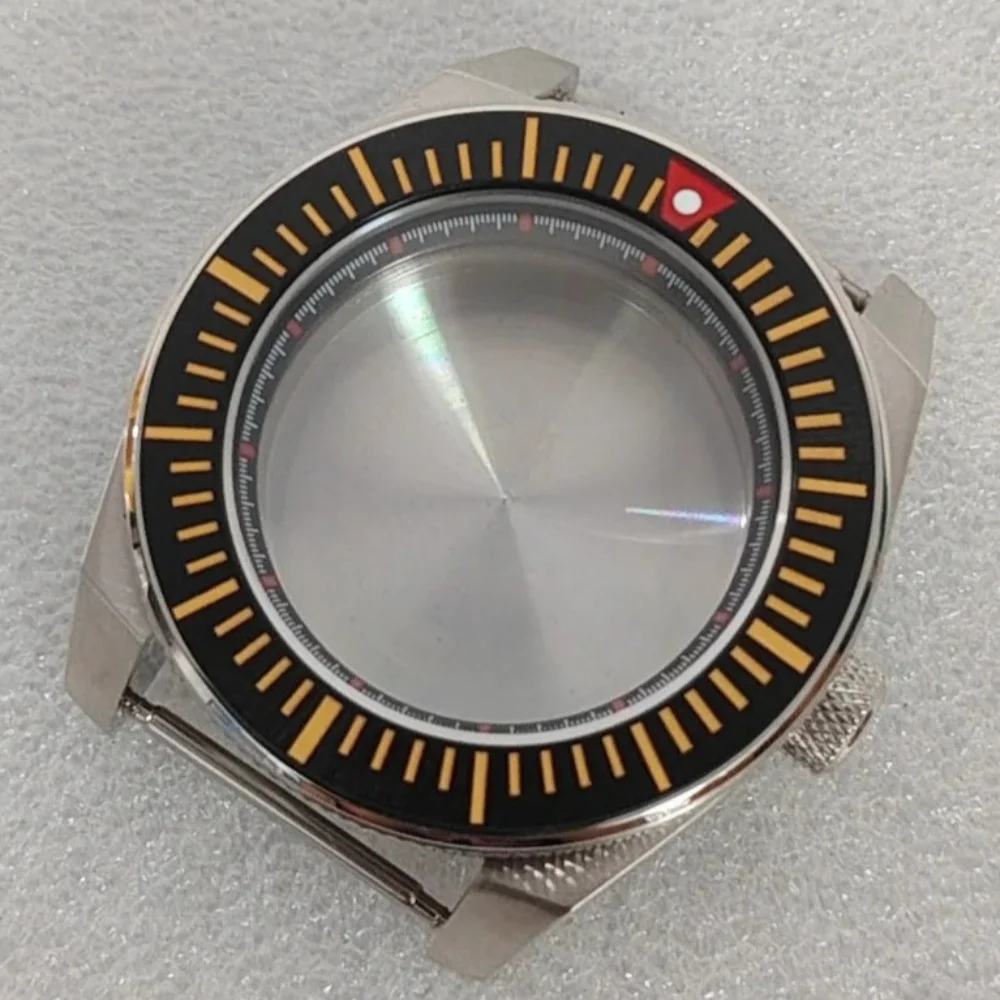 

Новый корпус часов 43 мм, алюминиевый безель, сапфировое стекло, черный, красный, внутренний для механизма NH35/NH36, толщина 14,2 мм, нержавеющая сталь 316L