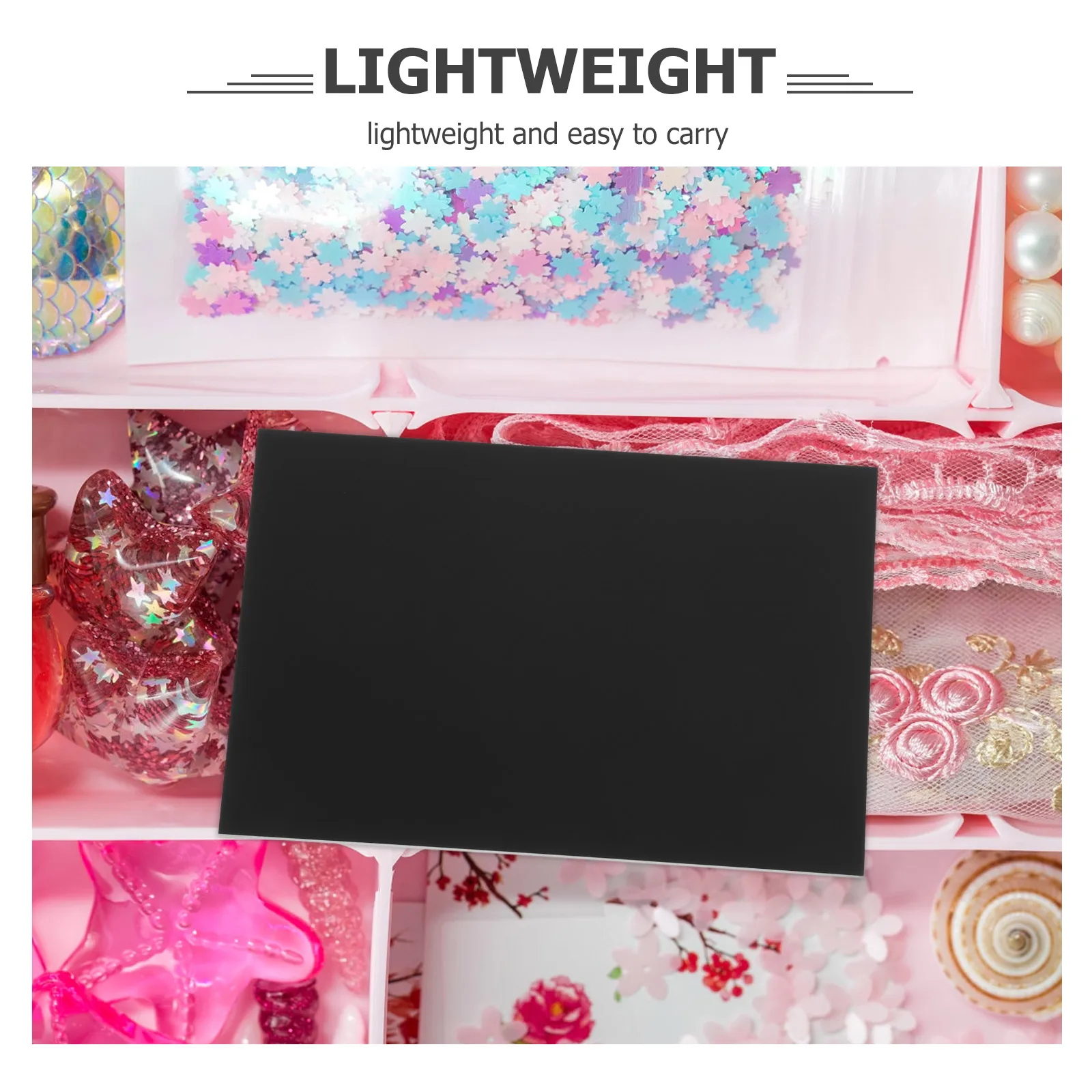 

Black Acrylic Sheet 100X150Mm Diy Crafting Sturdy Mirror Effect Non-Transparent Display Shelf Home Decoration Craft