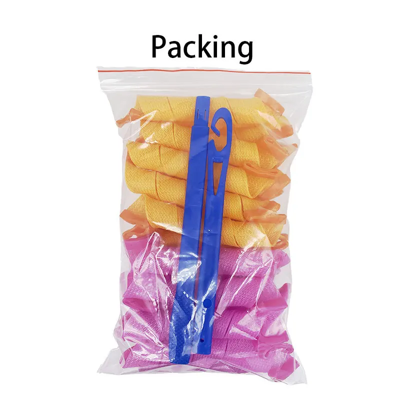 Heatless Curling Headband 12/10pcs No Heat Hair Curls Ribbon Hair Rollers Sleeping Soft Headband Hair Curlers Hair Styling Tools