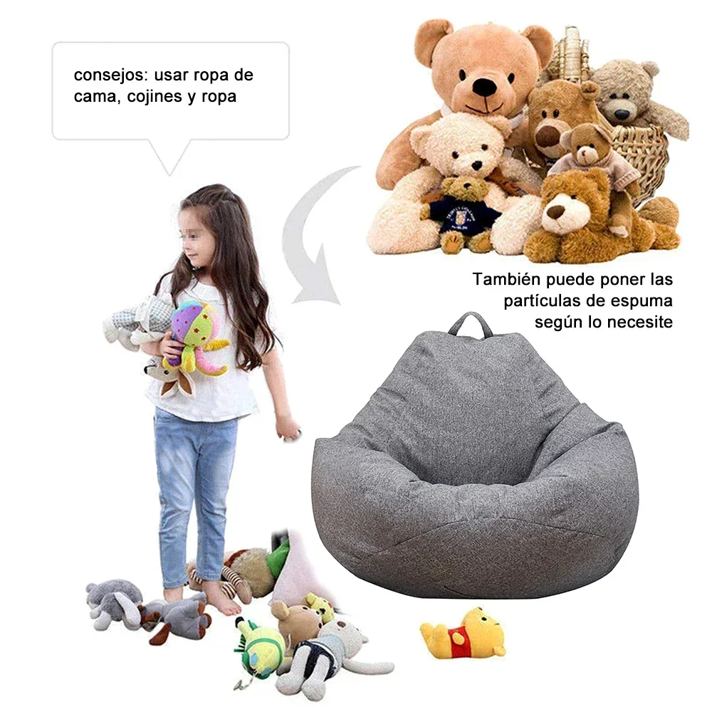 OTAUTAU Large Bean Bag Chair Sofa Cover Without Filler Lazy Corner Seat Beanbag Couch Has Replacement Sofa Inner Liner for Sale