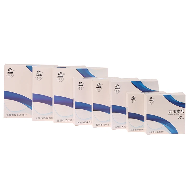 100Pcs/pack Lab Cotton Fiber Qualitative Filter Paper 7cm/9cm/11cm With Fast/Medium/Slow Speed