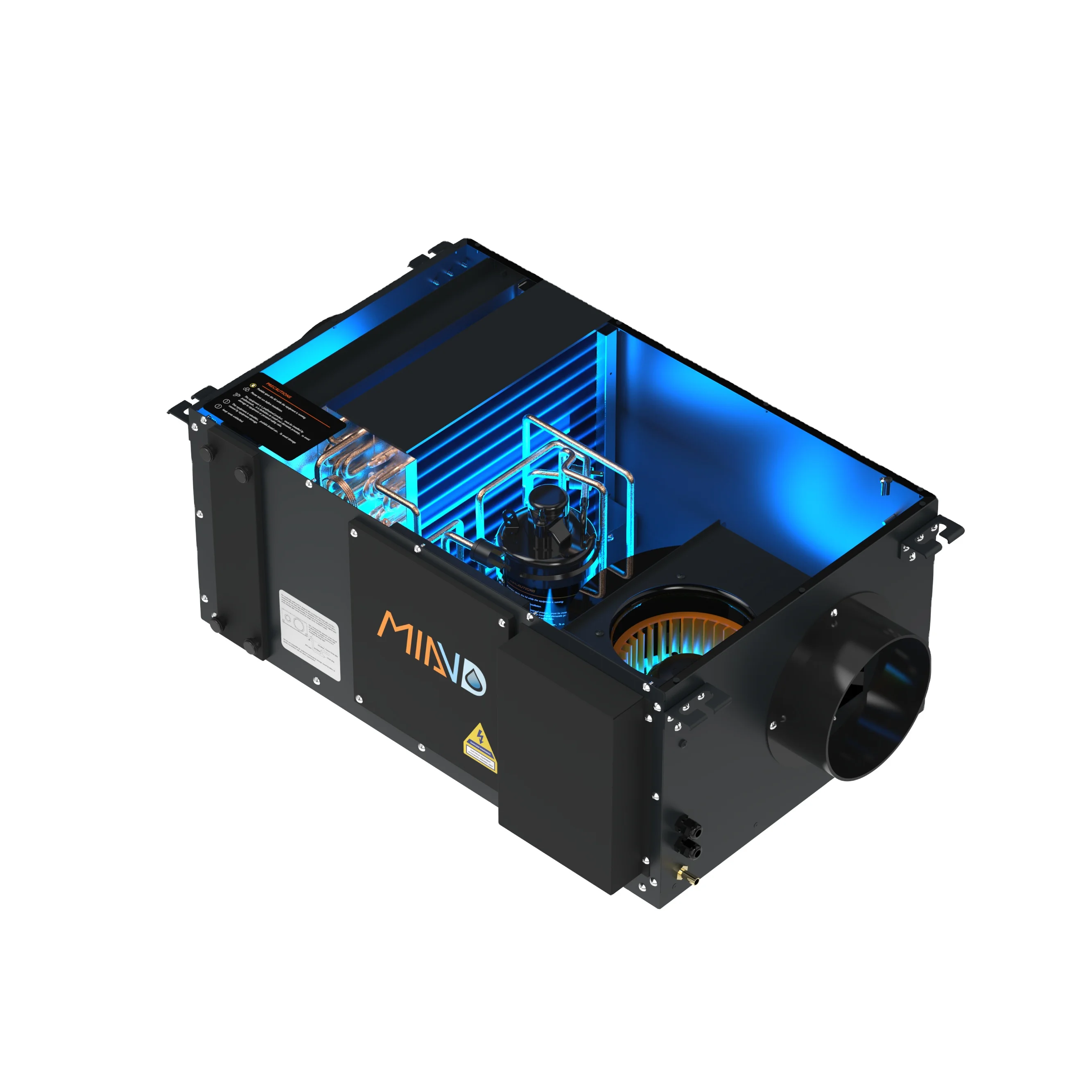 220L Pool Duct Dehumidifier with Ventilation & Purification for Basement, Bedroom & ATV UTV Storage Space