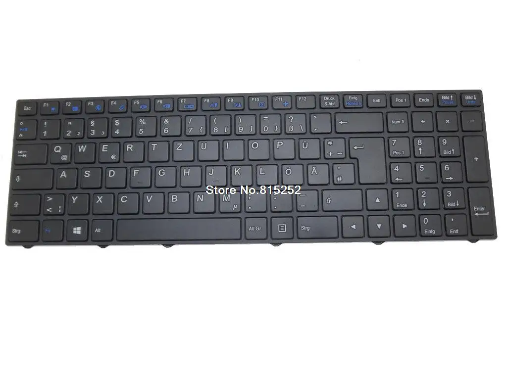 

Laptop Keyboard For Terra Mobile 1513 1513A 1513P 1513S German GR With Black Frame