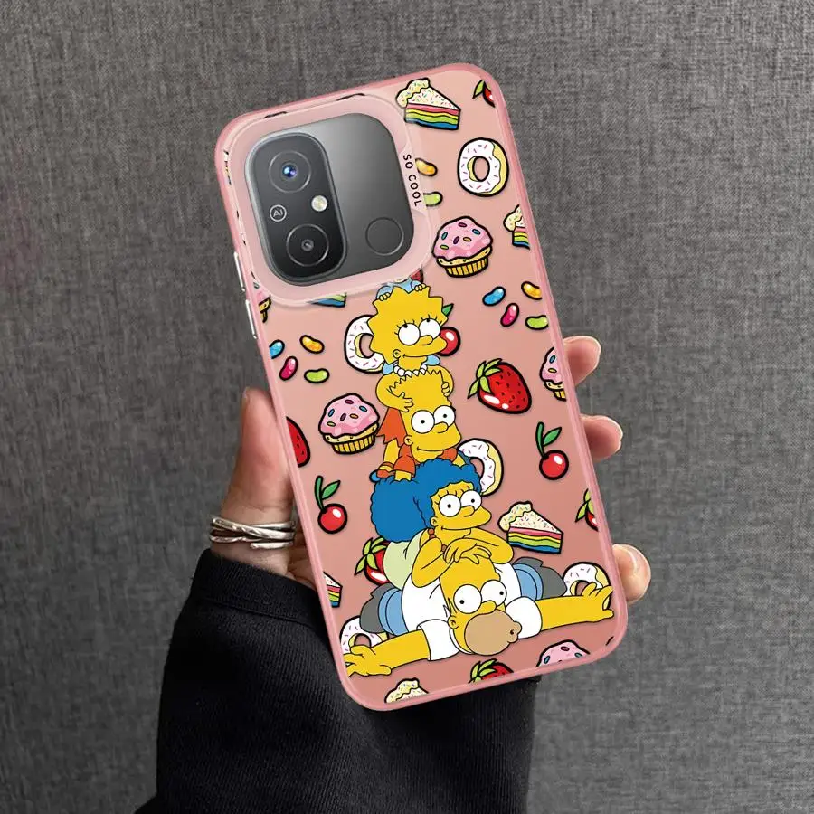 Simpsons Family Disney Phone Case for Xiaomi Redmi Note 13 Pro 11 12 10 Pro Plus 11S 12S 11Pro Shockproof Mobile funda Cases