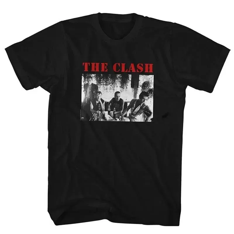 The Clash Band – London Calling – Gitarrentasche für Gitarristen, Rockband, T-Shirt mit kurzen Ärmeln, geeignet für Damen und Herren. – Detail 3
