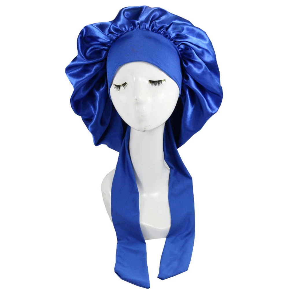 Neue Unsichtbare Flache Imitierte Seiden-Satin Schlafhaube für Damen mit Verstellbarem Knopf, Nachtpflege-Haube, Mütze, Kopfbedeckung – Detail 25