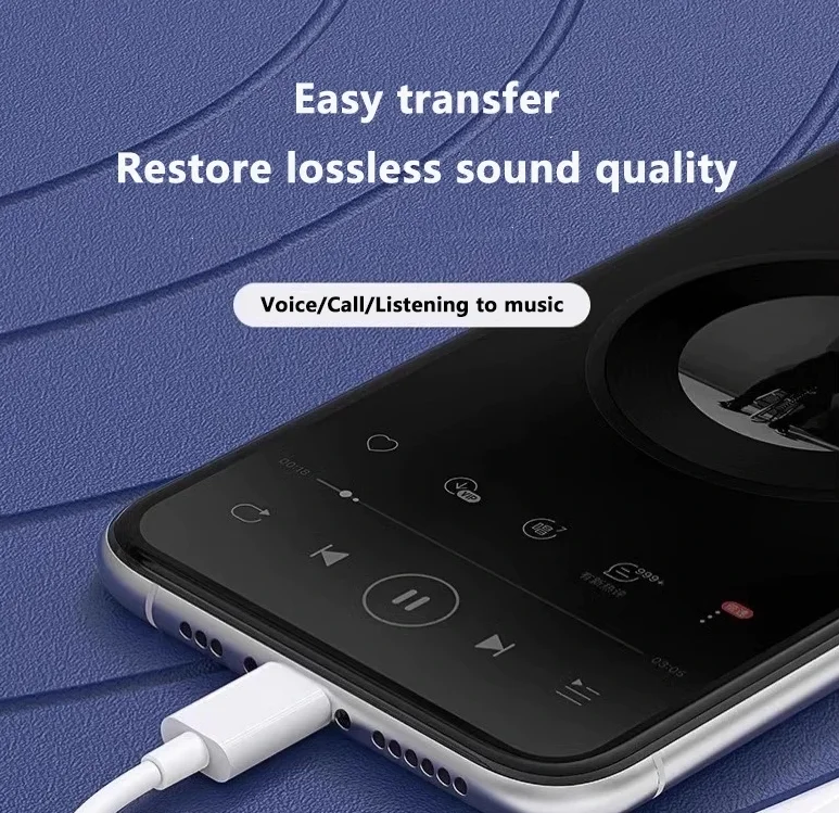 USB Typ C auf 3,5 Klinke Kopfhörer Adapter USB-C 3,5 mm Audiokabel Konverter für IPhone 15 15 Pro MAX Samsung Galaxy Huawei Xiaomi – Detail 3