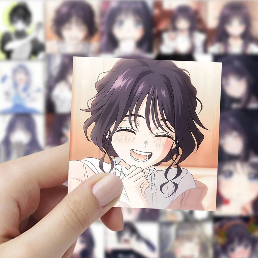 

10/30/59pcs Girls Kaoruko Waguri Anime Stickers The Fragrant Flower Blooms With Dignity Sticker Kawaii Characters Cartoon Decal