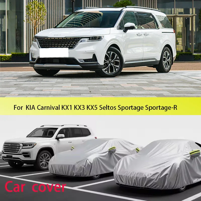 

Car cover for KIA KX1,KX3,KX5,SELTOS,SPORTAGE,SPORTAGE R,RIO Dust proof car cover,car dust,waterproof tape,with reflective strip