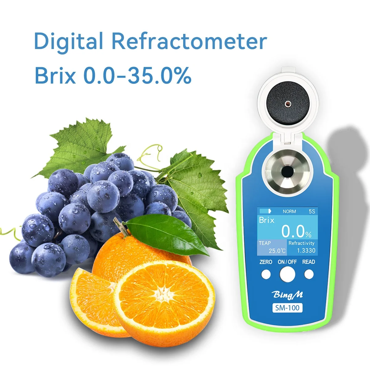 Electronic Meter Honey meter brix 0-35% Sugar Brix Refractometer refractometer portable brix tester