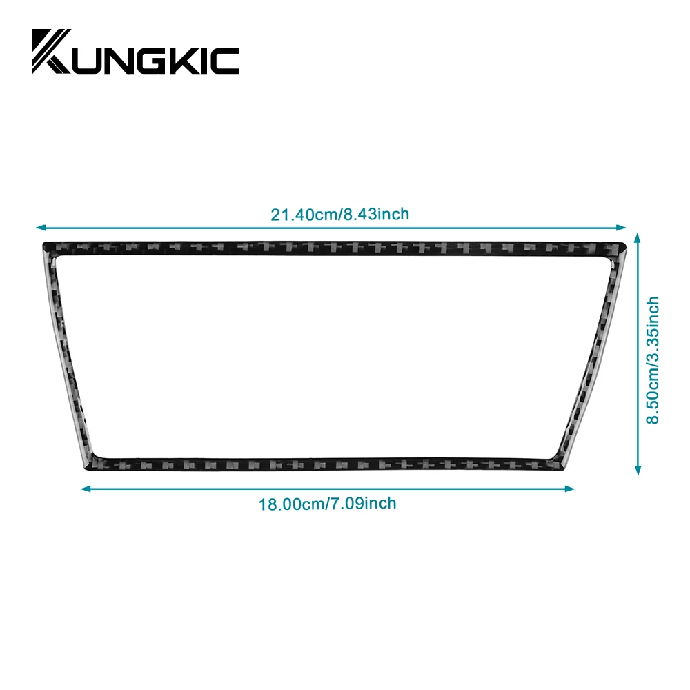 For Seat Leon 2013 2014 2015 LHD RHD Real Soft Carbon Fiber Car Central Storage USB Port Frame Sticker Interior Accessories