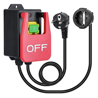 Safety Power Switch 220V 16A Large Paddle On Off Switch Emergency Stop Zero Voltage Switch Compatible with Router Table Drills