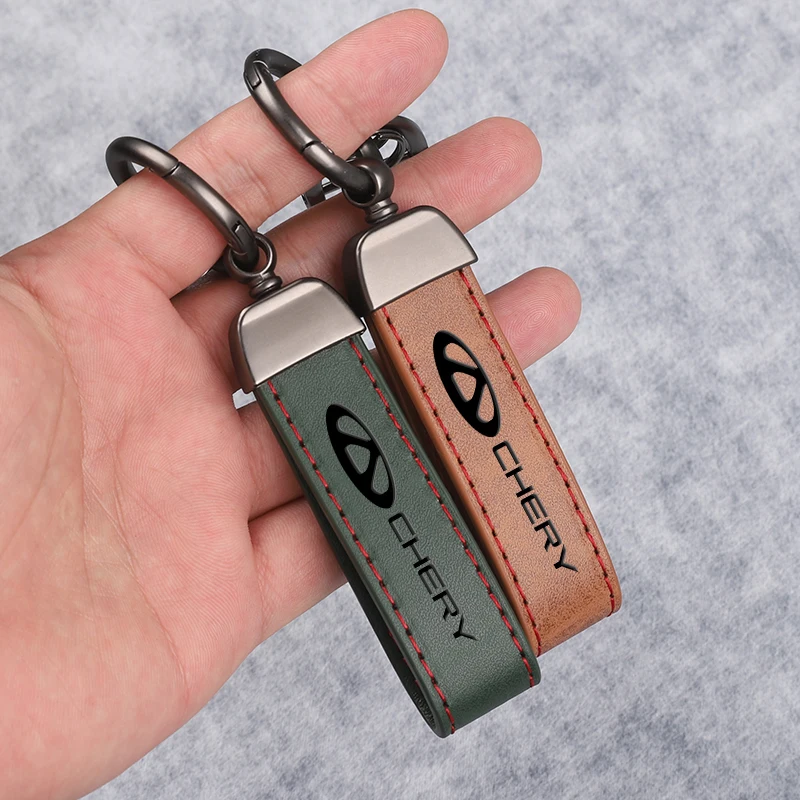 Luxury Fashion Leather Keychain Key Rings Car Accessories For Chery tiggo 2 4 7 8 pro tiggo 7 8 pro max omoda 5 t11 Chery Car