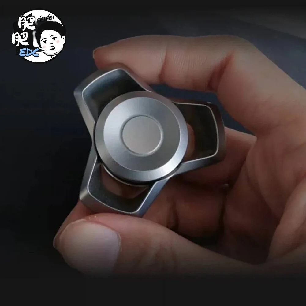 FeiFei EDC Ocean Current Fidget Spinner Fidget Toys Adults Metal Three-Bladed Fidget Spinner