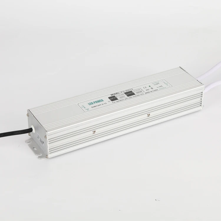 Alimentation LED haute puissance pour éclairage d'affichage, DC12V 300W IP67, étanche