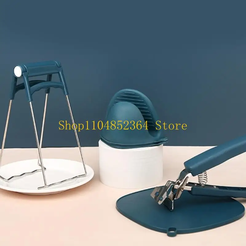 652F Nonslip Hot Dish Plate Bowl Tongs NonSlip Pan Gripper Clip Kitchen Accessories