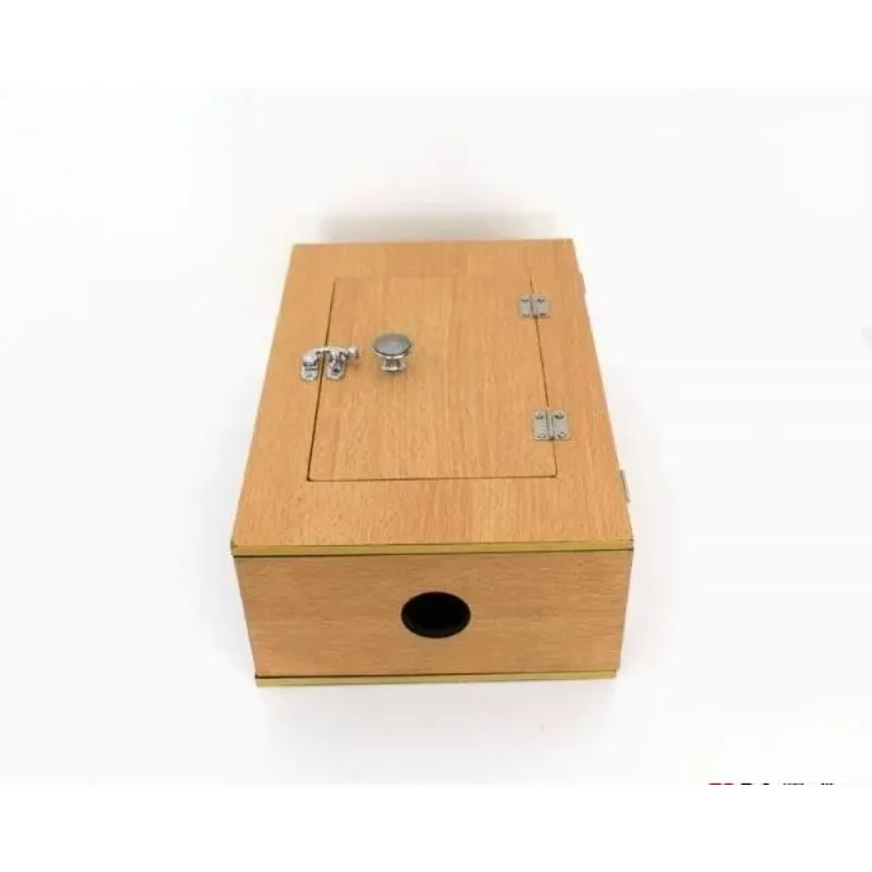 ألعاب ماجيا شفافة من خلال طرف - صندوق فوق الصندوق (خشب) صندوق حمامة قابل للطي فوق صندوق التلاشي خدع سحرية أوهام مسرح الساحر دعائم للتحايل