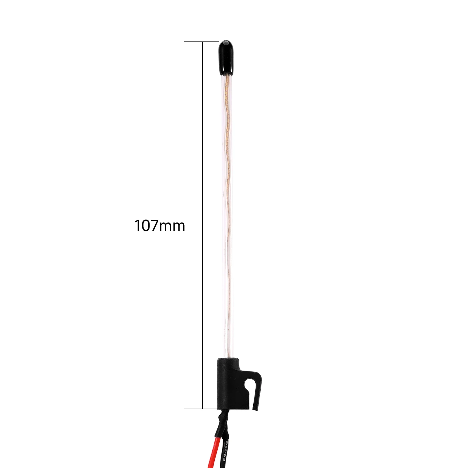 INJORA LED سوط ضوء مع مقياس جبل ل 1/18 1/24 RC الزواحف ليلة القيادة الملحقات