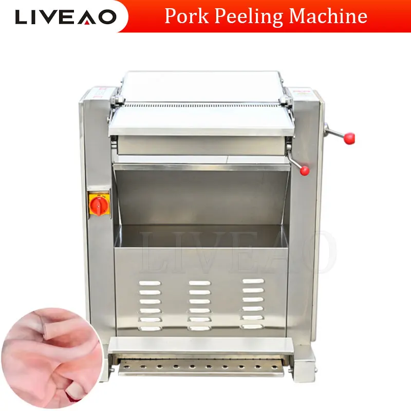 Stainless Steel Pig Meat Peeler Commercial Pork Skin Machine Automatic Peeling Machine For Front And Rear Leg Slot Meat