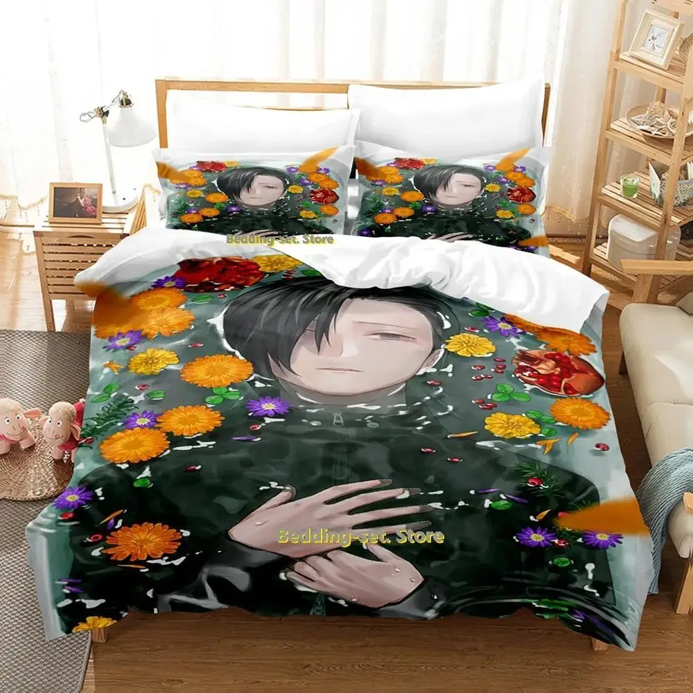 

New Jujutsu Kaisen Kento Nanami Bedding Set Single Twin Full Queen King Size Bed Set Adult Kid Bedroom Duvetcover Sets Anime Bed