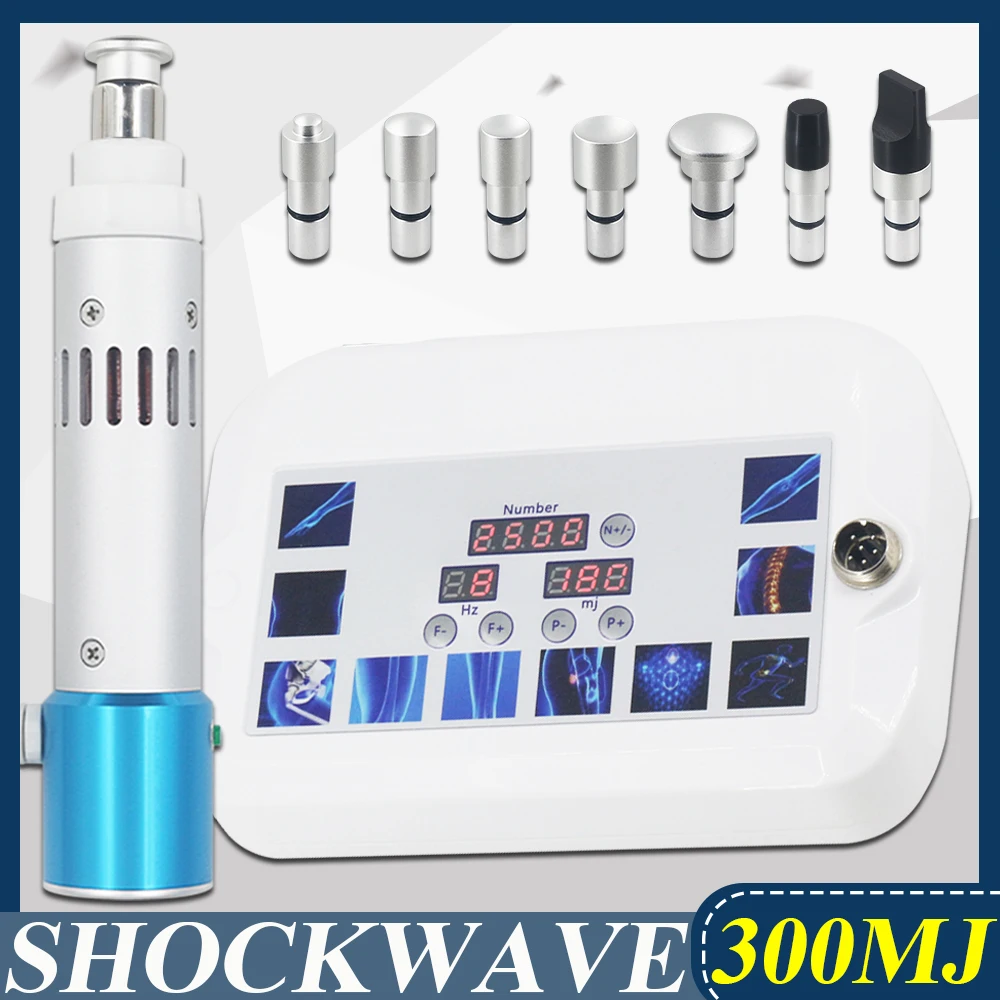 

Professional Shock Wave For ED Treatment Waist Pain Relief Body Relaxation Massager Portable Shockwave Therapy Machine 300MJ New