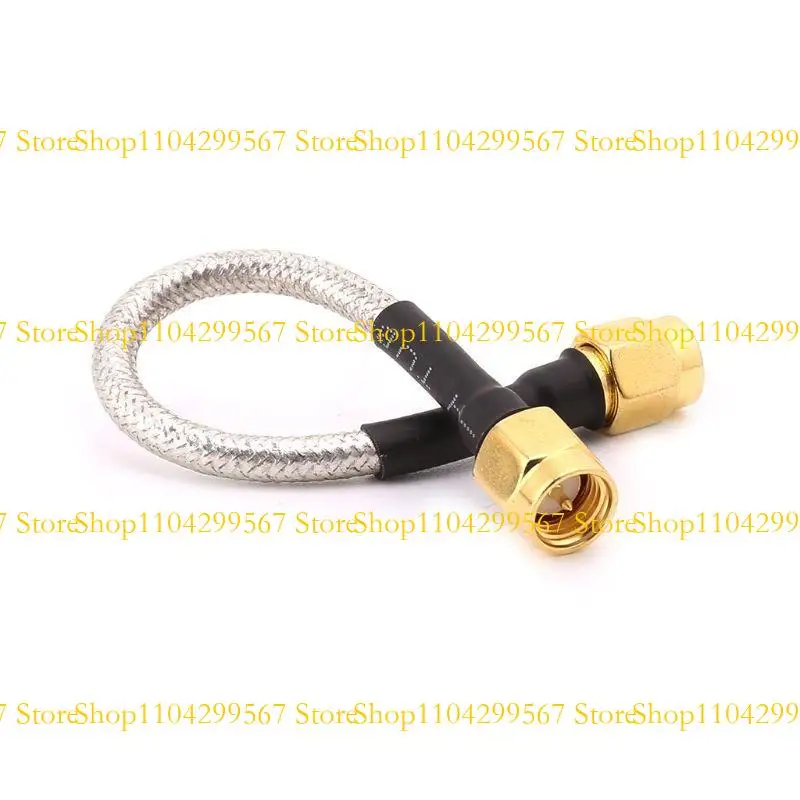 

CS1W 10pcs SMA Male To SMA Male RG402 Pigtail Cable 10cm Semi-rigid Connector Coaxial