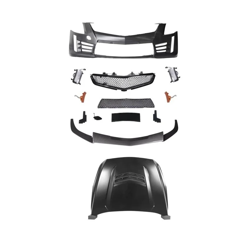 Stlf New 3rd Gen ATS V 2016-2018 Aluminum Front Bumper With Tow Hook