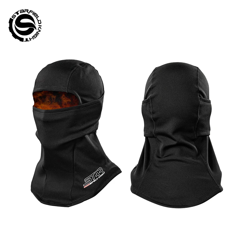 SFK Black Motorcycle Riding Mask Scarf Balaclava Helmet Liner Winter Warm Windproof Breathable Freely Switch Wear Various Scene