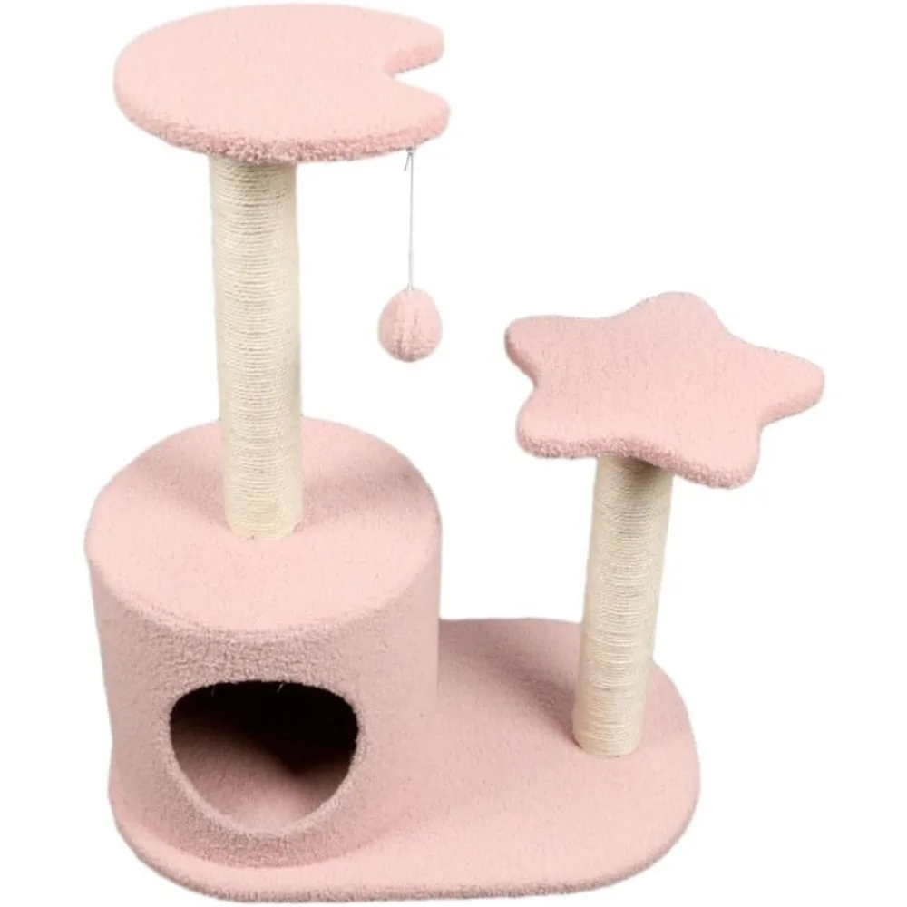 

Freedom Cat FrameEasy to Clean Climbing Climbing Nest Tree Pet Nest Toy Sisal Jumping Platform Climbers for Indoor(Pin