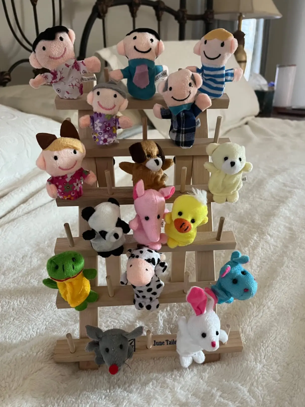 Juego de marionetas de dedo de 24-60 Uds., animales de peluche suaves de 7cm, juguetes para dedos para niños, recuerdos de fiesta de cumpleaños, premios para el aula