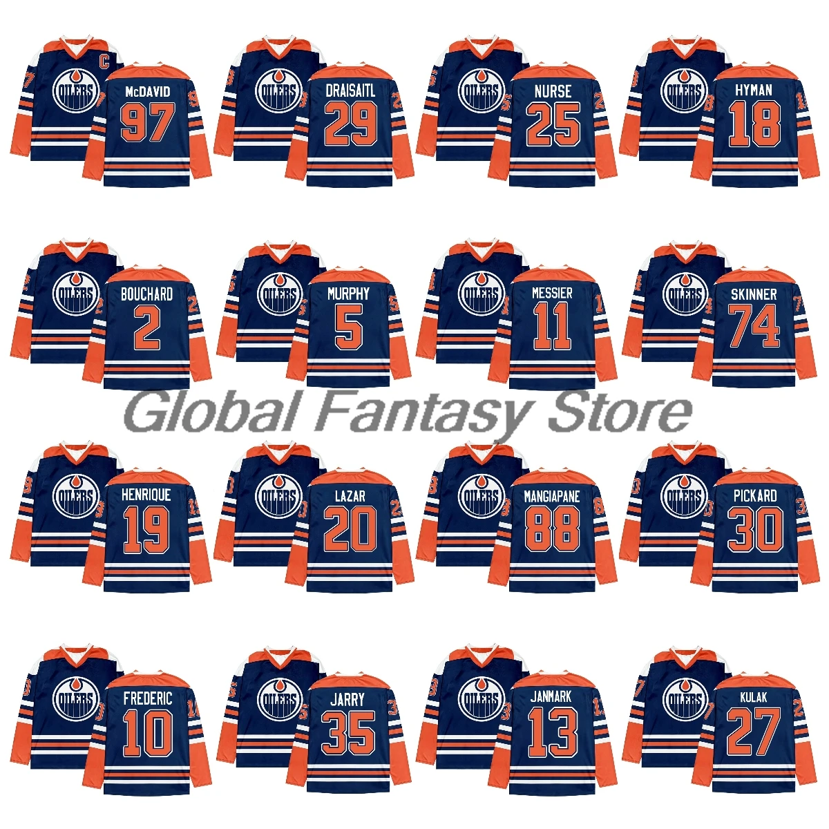 Camiseta de hockey sobre hielo del equipo Edmonton Oilers, sudadera de manga larga con cuello en V, camisetas de Cosplay para hombres y mujeres