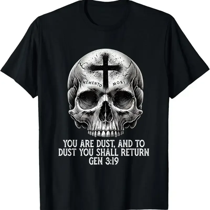 New Limited Memento Mori Catholic Crucifix Traditional Latin T Shirt Made In Usa