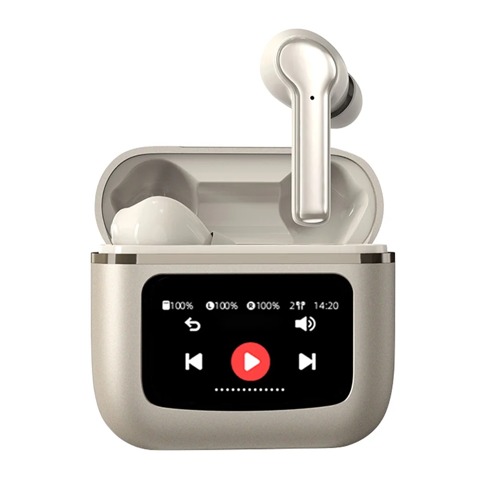 Słuchawki bezprzewodowe z redukcją szumów Kompatybilne z Bluetooth 5,4-calowe słuchawki douszne Bezprzewodowe słuchawki douszne do treningu sportowego Bieganie na siłowni