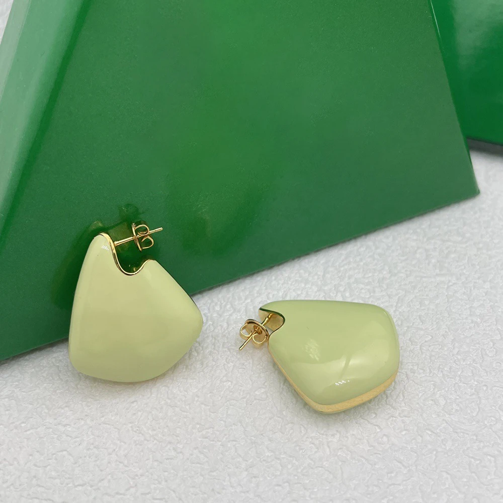 To Reines 2024 Vintage Classic Oil Fruit Green Geometry Pendientes Fashion Jewelry Party Nightclub Girl Gift Earrings For Women