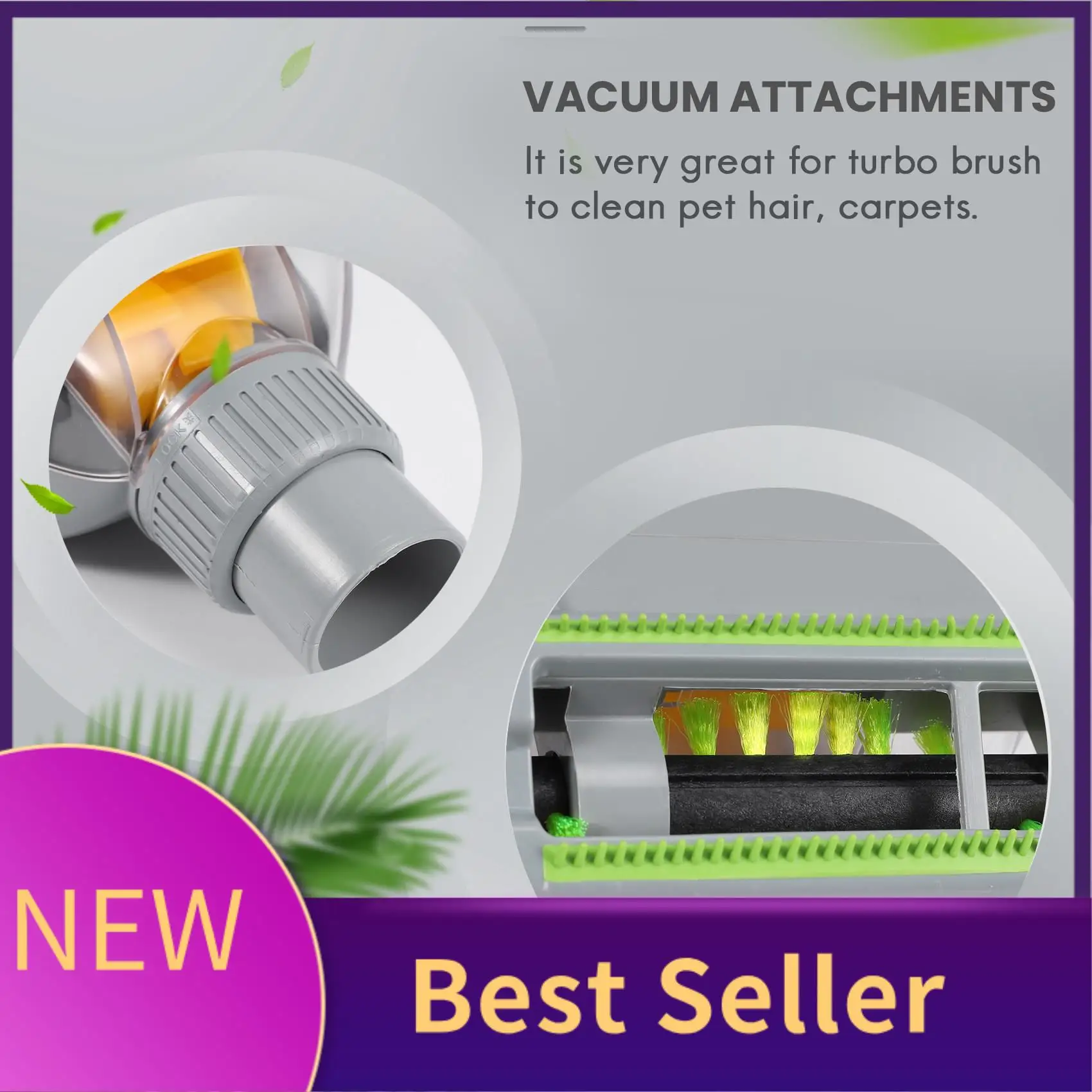 

B46C Vacuum Replacement 32Mm (1 1/4 Inch Vacuum Attachments) And 35Mm (1 3/8 Inch) Vacuum Accessories Dusty Brush Kit, 7 Set