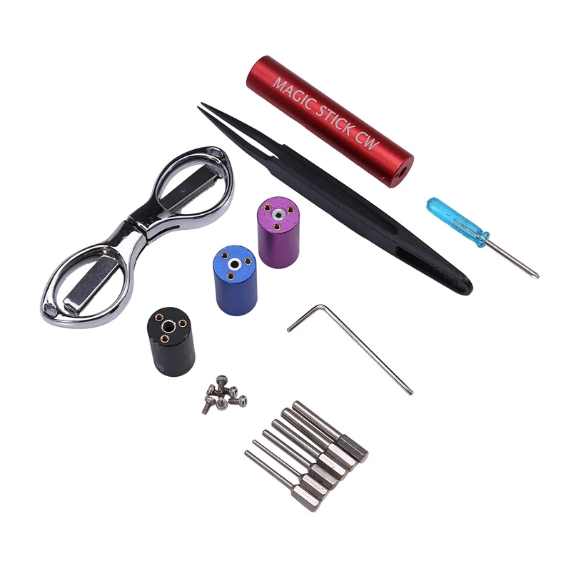 Tool Kit Coil Jig CW-20/ CW-25/ CW-30 Scissors Tweezers Stick Coiling Winding Pliers Wire DIY Tools Set-Fishing Store