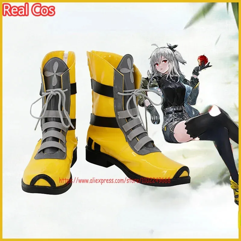 

RealCos Arknights Skadi Обувь для косплея Сапоги Хэллоуин Косплей Костюм Аксессуар